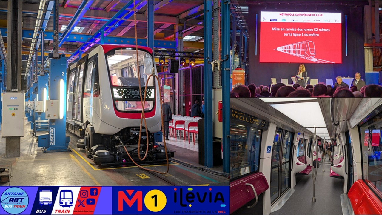 L'inauguration des Alstom BOA 52m du métro de Lille