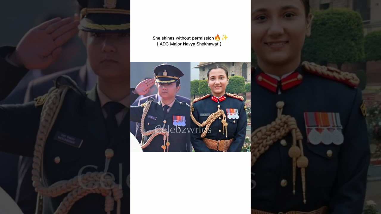 ADC Major Navya Shekhawat 🔥✨ #adc #major #army #defence #girlpower #shorts
