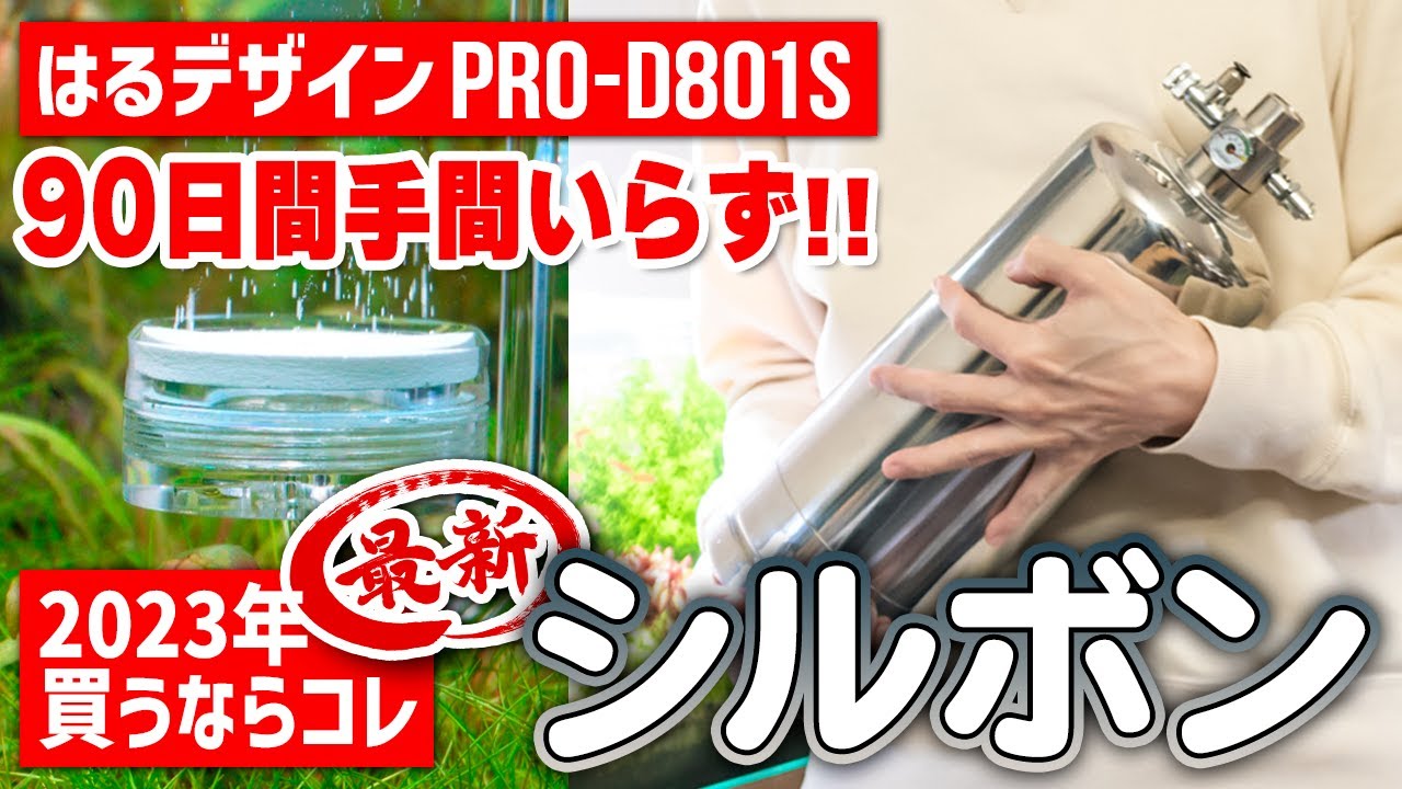最上位シルボンD801sレビュー！セット内容に変更あり2023年最新の化学式CO2ジェネレーター #アクアリウム #熱帯魚 #水草水槽 【ビバアクア】