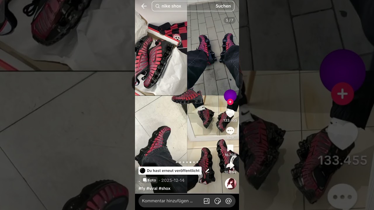 NIKE SHOX🤍 #shox #tiktokfy #likedochh&auml; #love #schuhe #nike #famous #tiktok #sheri47