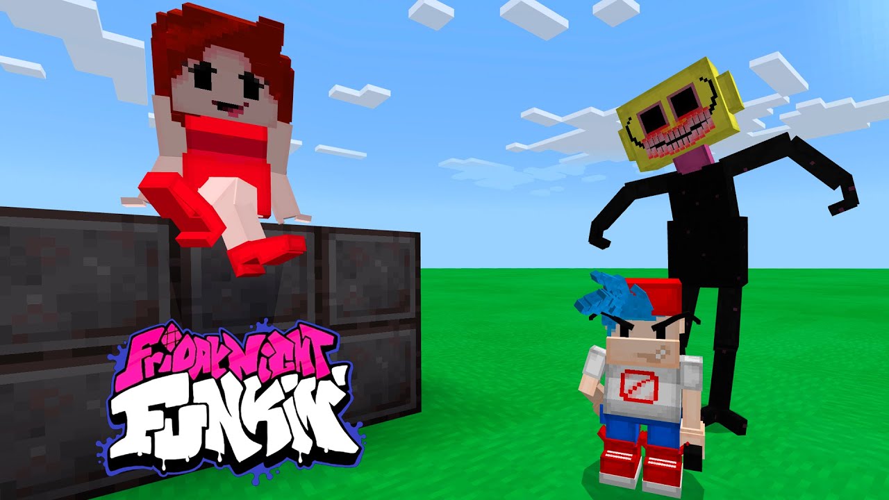Friday Night Funkin' в МАЙНКРАФТ АДДОН СЮЖЕТ ИГРЫ Minecraft[BE/PE] FNF MOD ОБЗОР ЛЕМОН ДЕМОН