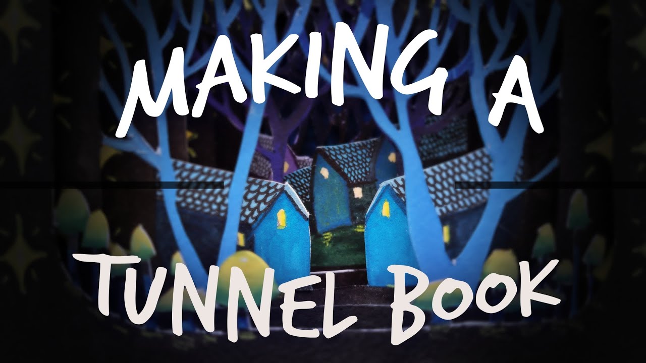 Making A Tunnel Book 📖 Drawing, Cutting & Painting