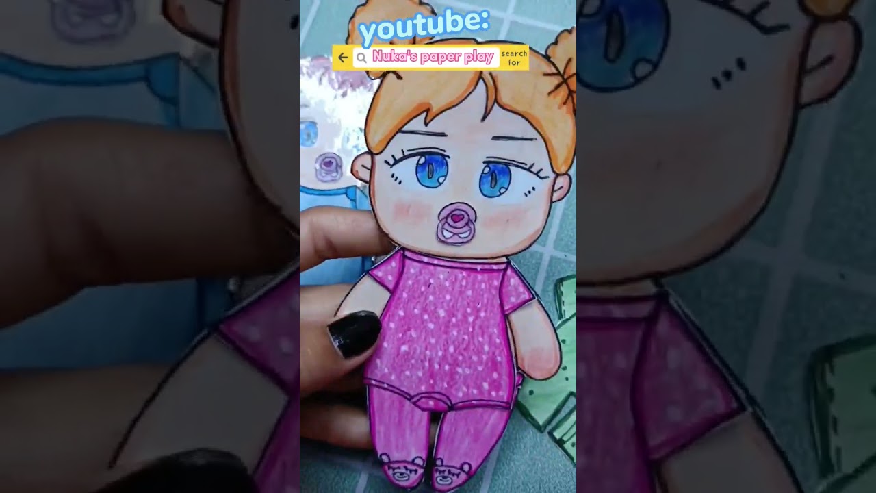 [Diy] paper dolls baby boy n girls||paper play|| paper craft