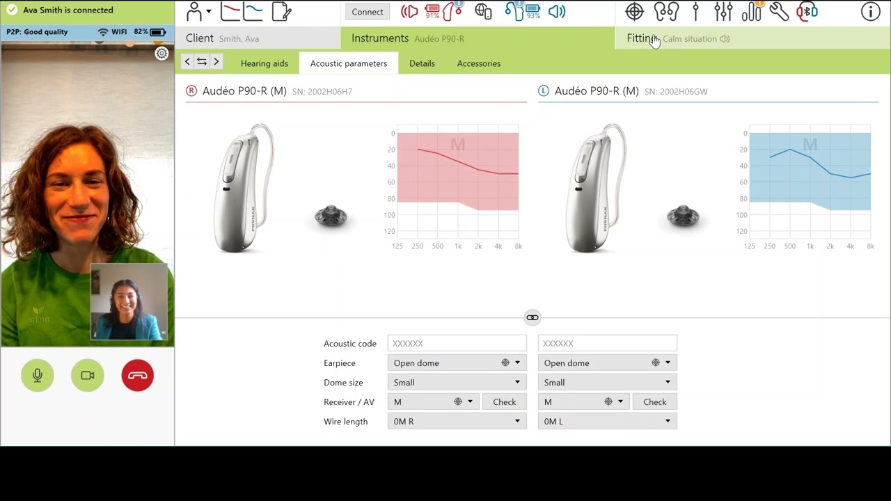 Performing an appointment with Phonak Remote Support