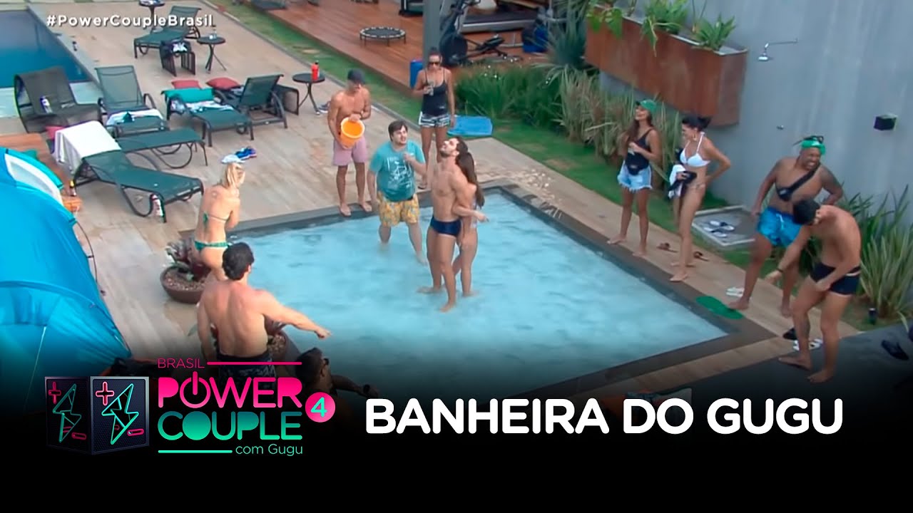 Assista ao vídeo completo da brincadeira da 'Banheira do Gugu'