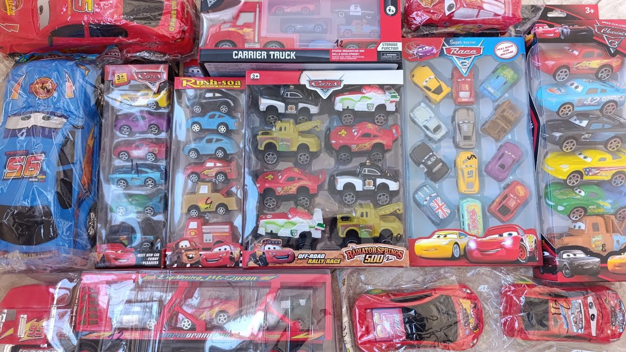 30 Minutes Satisfying With Unboxing Cars 2 Toys With Lightning Mcqueen Play Sets | ASMR | Big Review