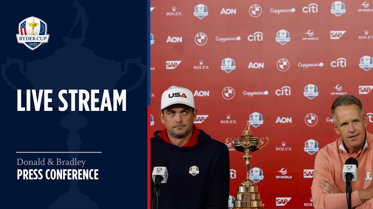 LIVE | Press Conference | Captains Luke Donald & Keegan Bradley | Day 2 (PM) | 2025 Ryder Cup