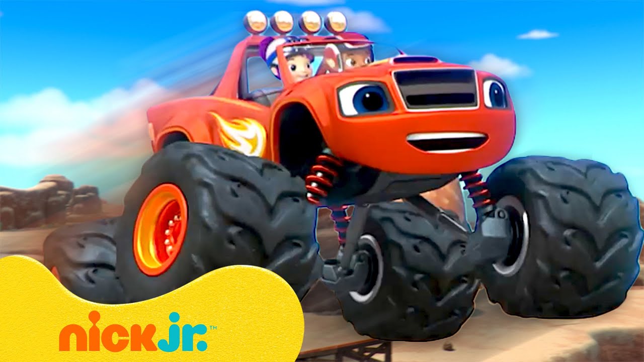 90 MINUTEN lang de GROOTSTE springreddingen & -avonturen van Blaze! Met AJ | Nick Jr. Nederlands