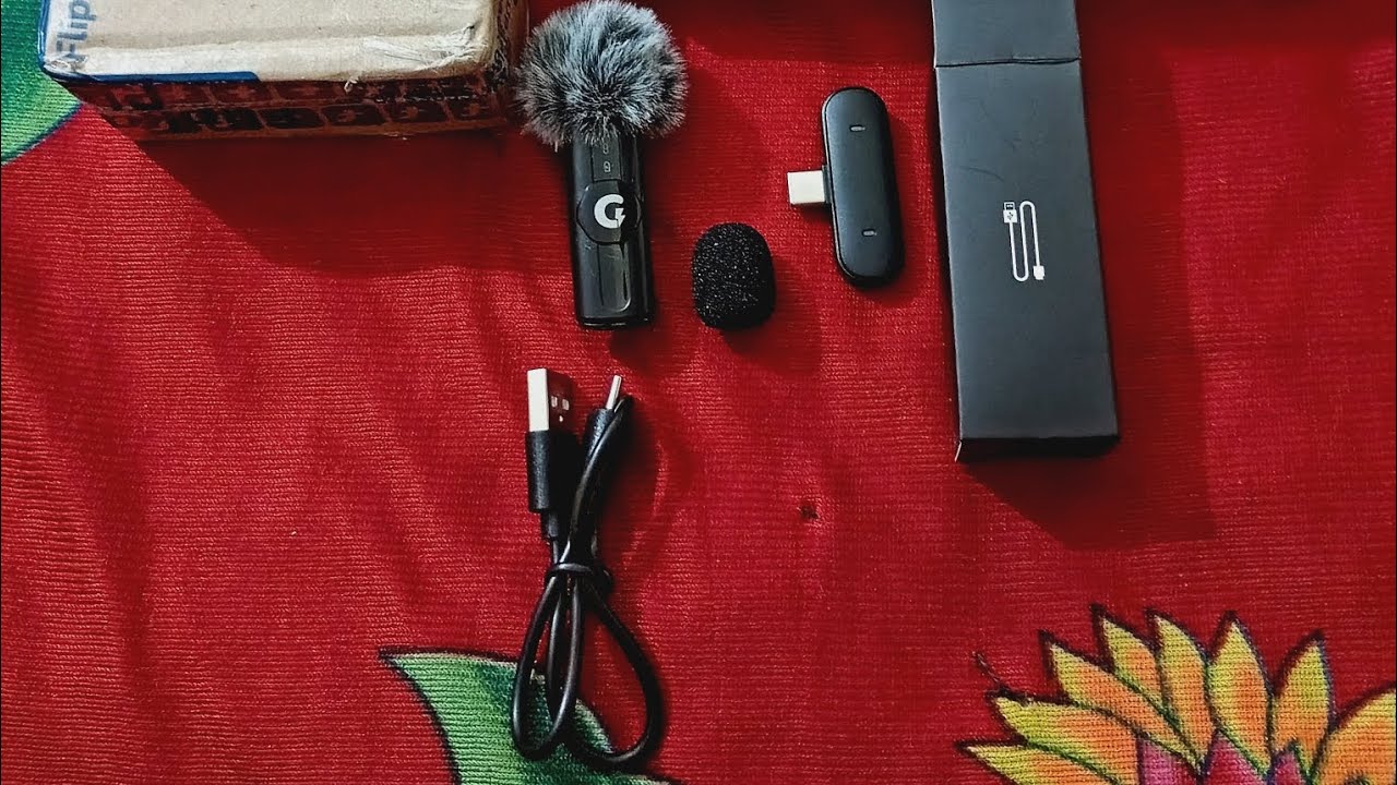 Yah hai aapka wireless microphone s12 model grenaro taraf se blogging recording ke liye four type C