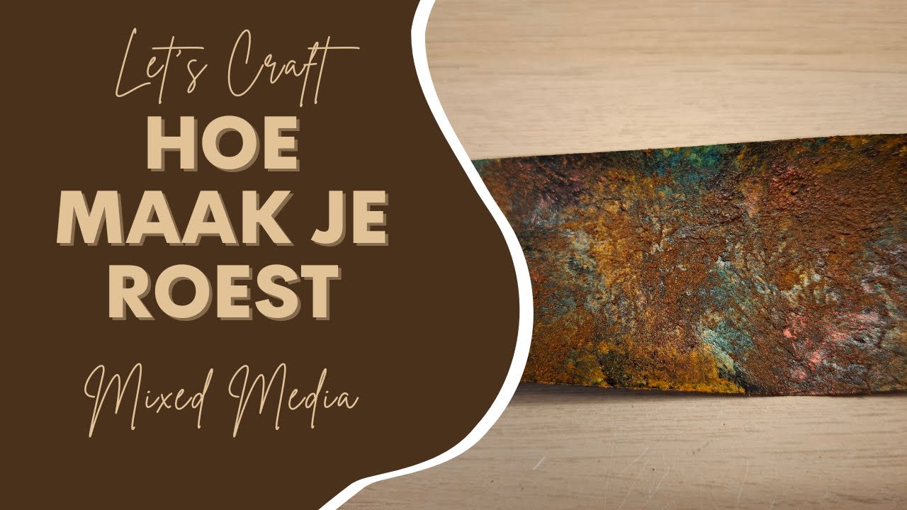 Roesteffecten maken op papier of canvas