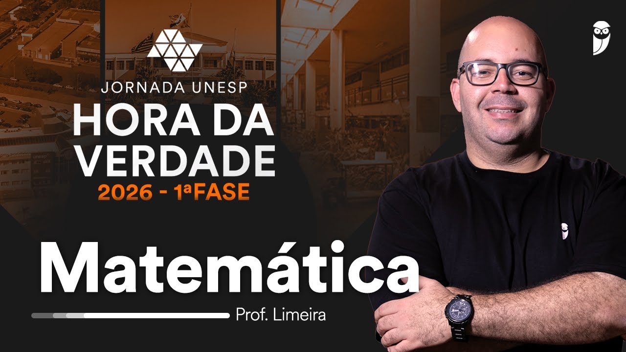 Premonição UNESP 2026 1ª Fase - Matemática com prof. Thiago Limeira