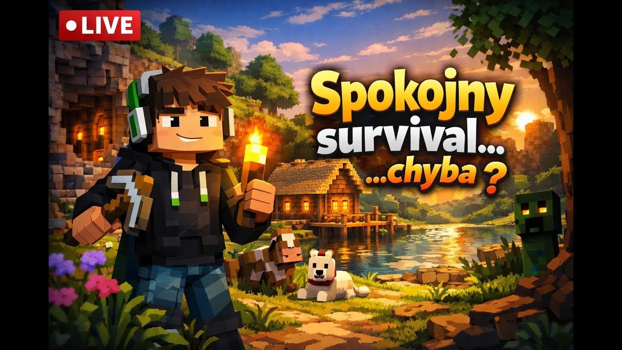 Spokojny survival&hellip; chyba | Minecraft live