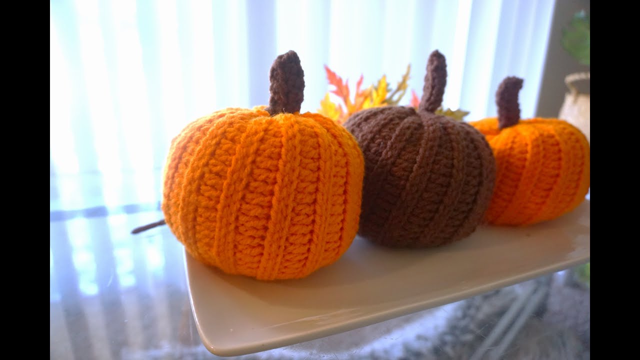 🎃 No Pattern? No Problem! Easy Crochet Pumpkin!