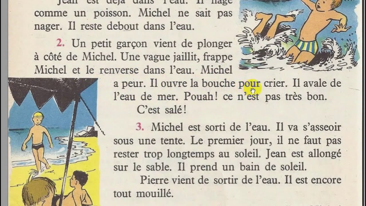 Bien lire et comprendre (4ème E.P), Au bord de la mer (suite) 2/3