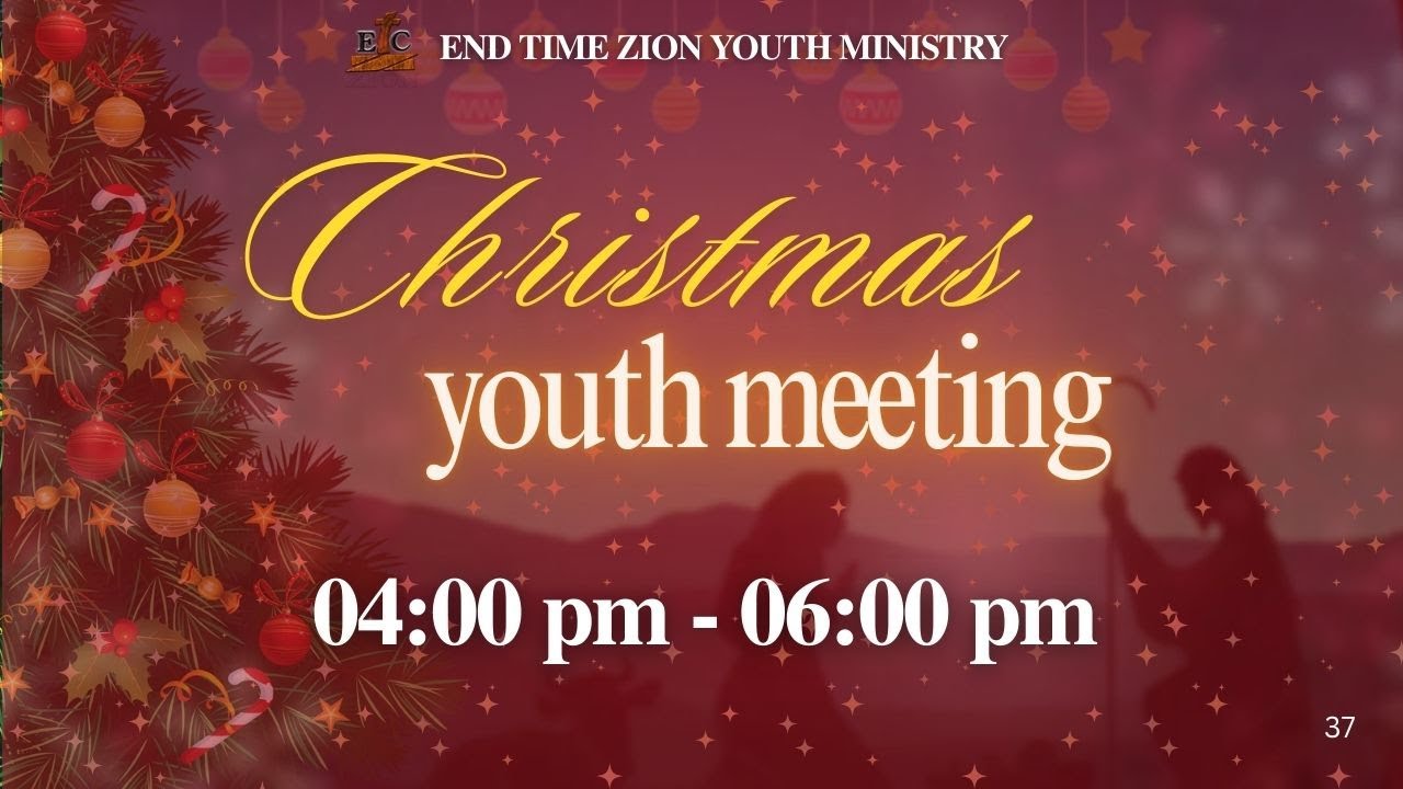 ETZM | 21.12.2025 | Christmas Special Youth Meeting | Live