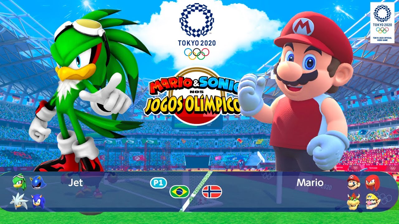 Mario and Sonic at the Olympic Games Tokyo 2020 Jet Vs Mario , Dr Eggman , Blaze