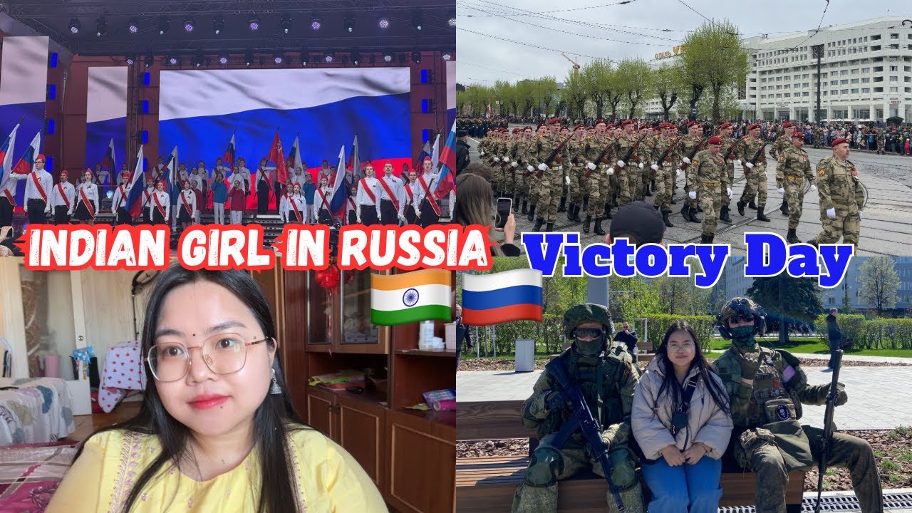 Indian girl, how i celebrated Victory Day in Russia??🇮🇳🇷🇺| Indian Student || Biggest Fireworks🎇🎆