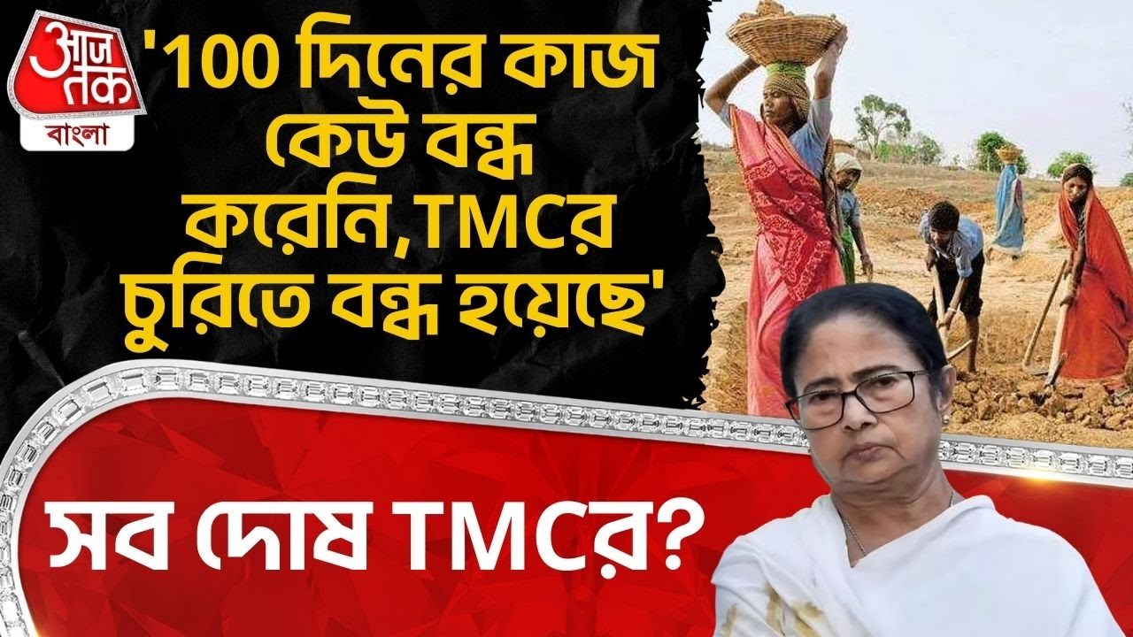 '100 দিনের কাজ কেউ বন্ধ করেনি,TMC র চুরিতে বন্ধ হয়েছে' সব দোষ TMC র? | Suvendu Adhikari | BJP | PN