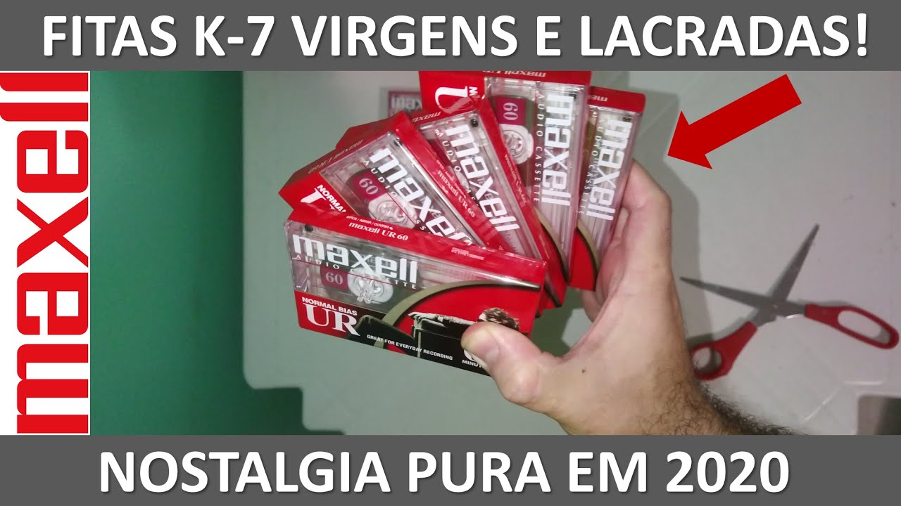 Fitas K-7 Lacradas!! Vieram mofadas??