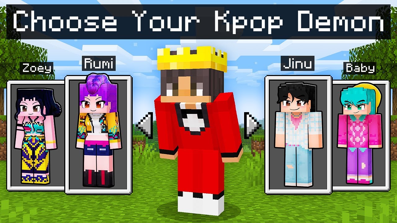 Minecraft, But You Can CHOOSE YOUR KPOP DEMON HUNTER!