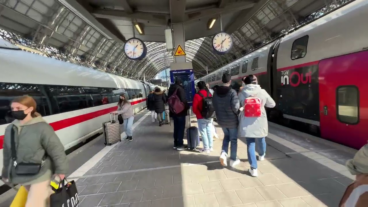 Cologne to Frankfurt Germany on ICE High Speed Train