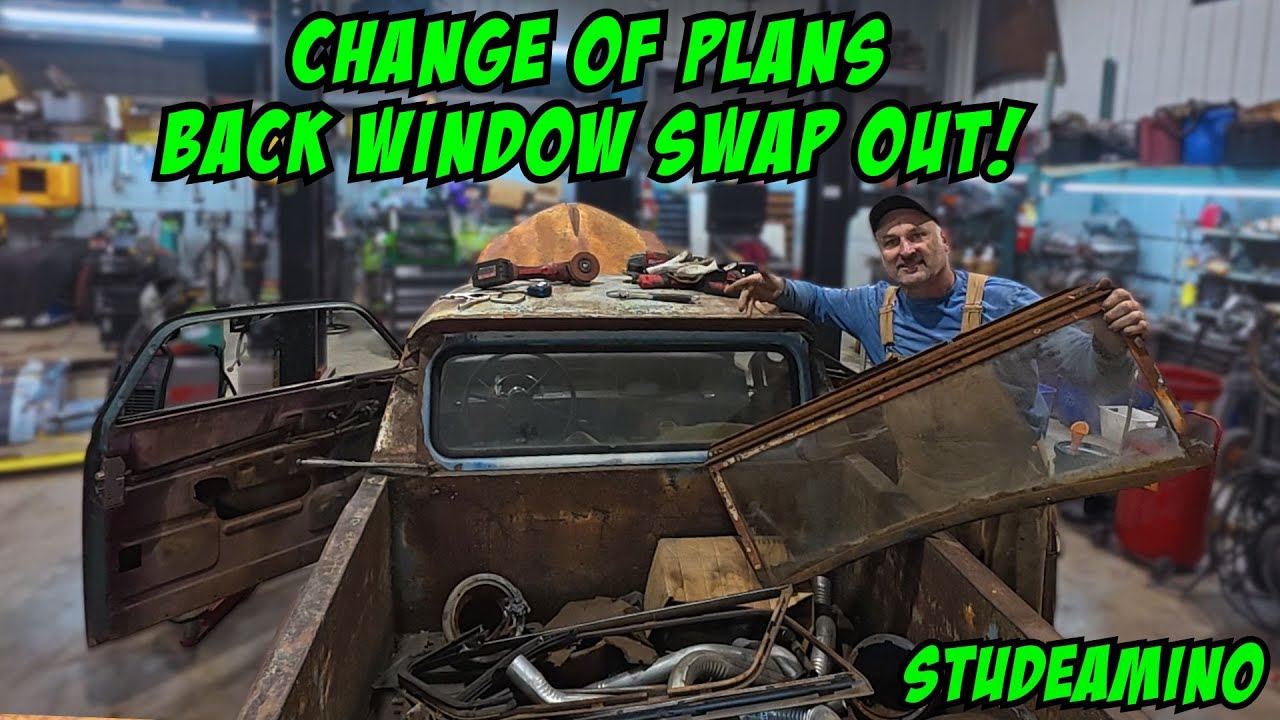 Switching out the rear glass in the Studeamino for safety reasons!