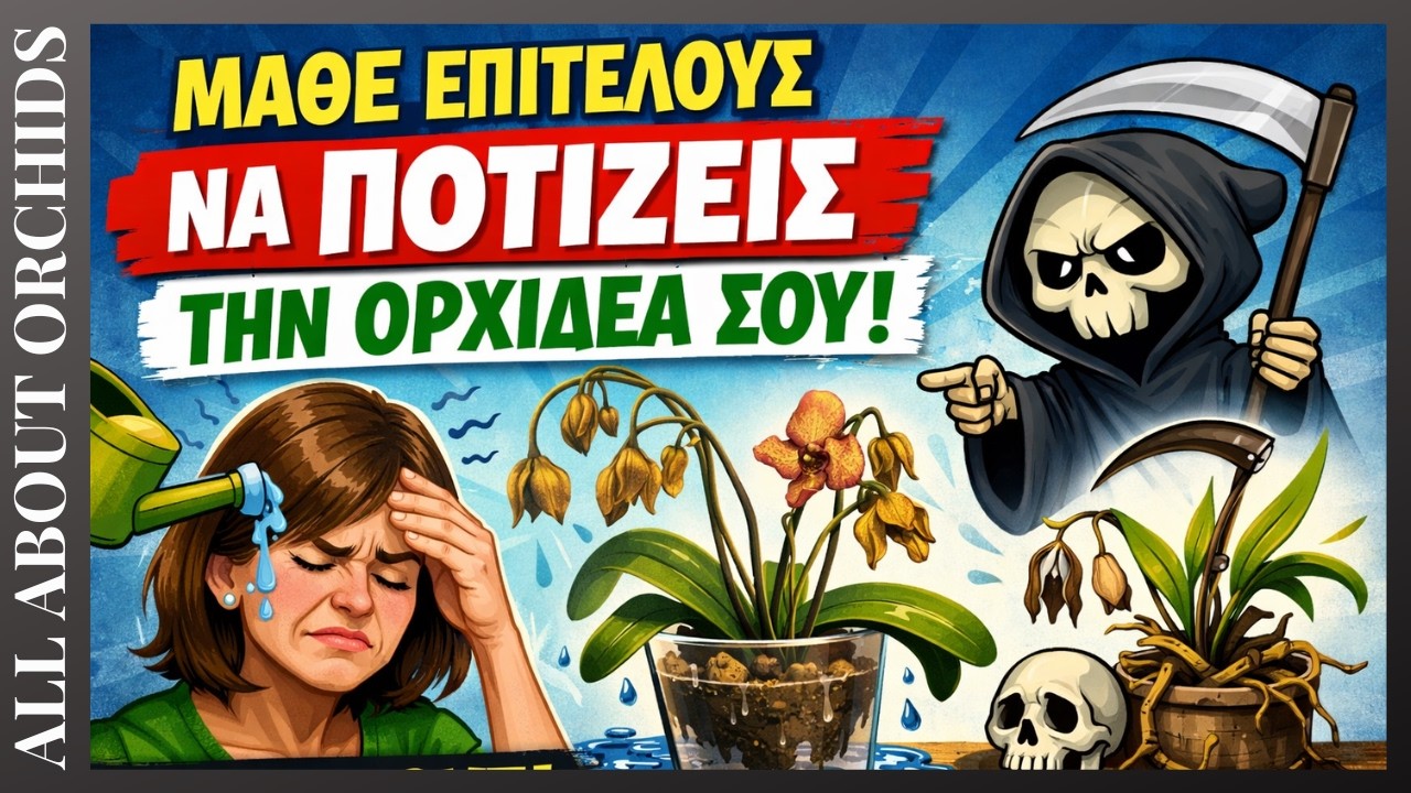 Mάθε επιτέλους να ποτίζεις την ορχιδέα σου.