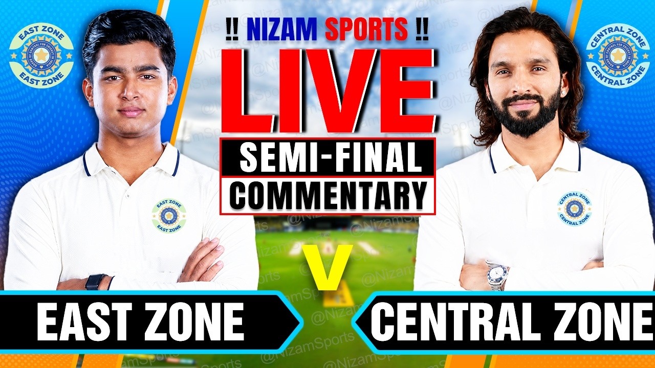 🔴Live: East Zone vs Central Zone | Duleep Trophy | Live Cricket Score & Commentary