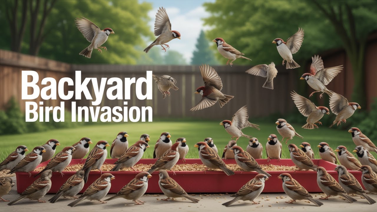 Too Many Sparrows... TOO MANY! | CAT TV | ASMR