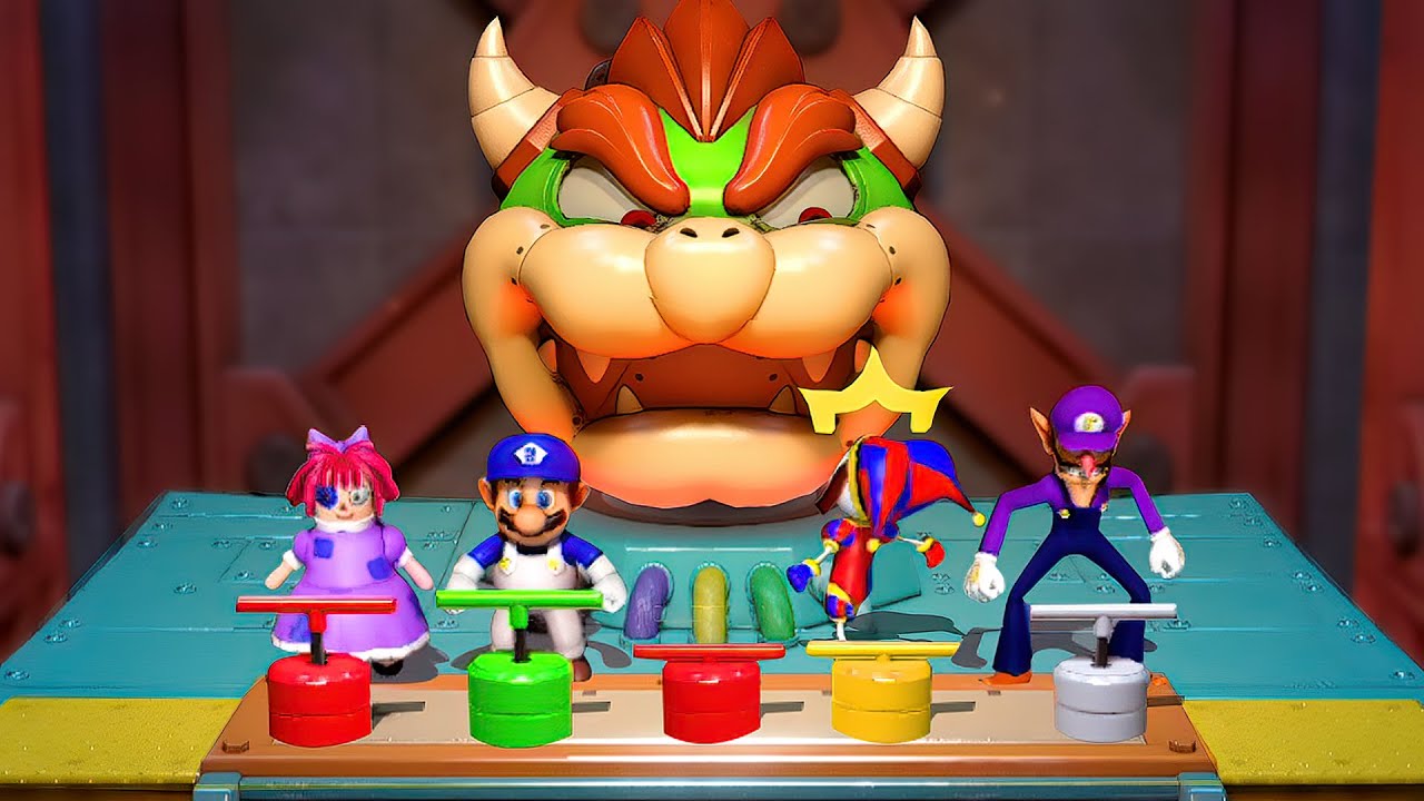 Mario Party Superstars - All Minigames Waluigi Vs Pomni Vs SMG4 Vs Raghata (Hardest Difficulty)