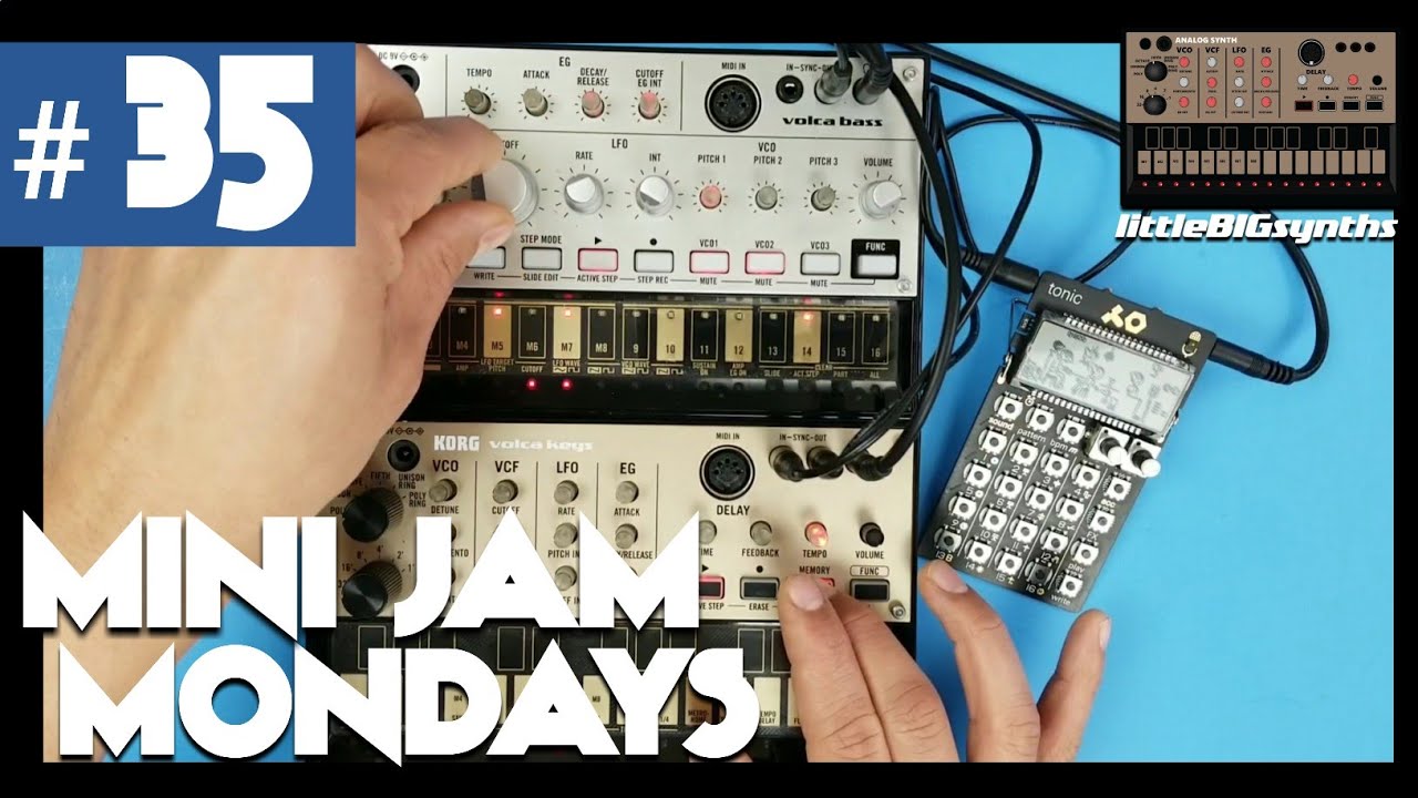 Mini Jam Mondays #35 | Korg Volca Bass, Volca Keys, & Teenage Engineering PO-32 Tonic