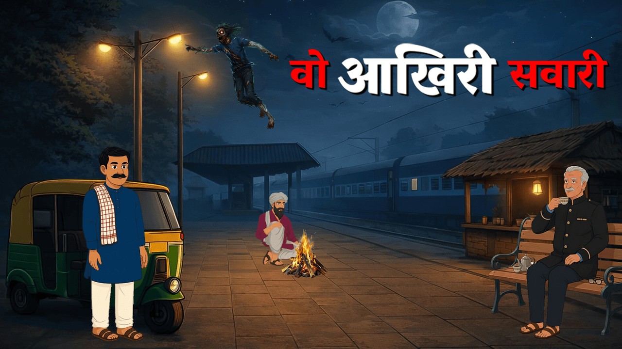 आखरी सवारी - Aakhri Sawari | जिस सवारी ने 25 साल पुराना पाप जगा दिया 😱| Hindi Horror Cartoon 🔥🔥🔥