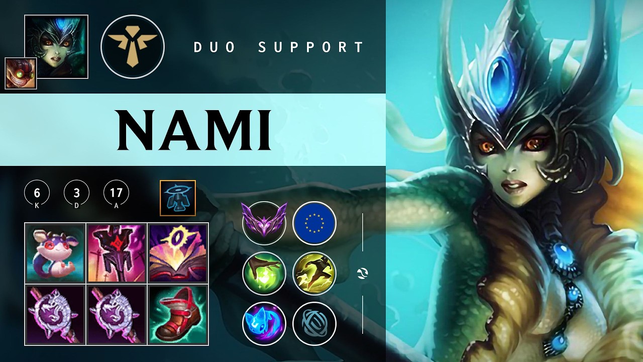 Nami Support vs Ivern - EUW Master Patch 26.07
