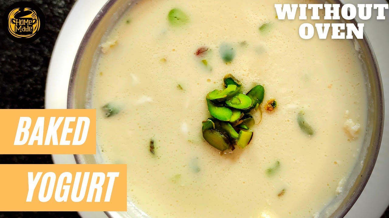 How to make Baked yogurt without oven - in hindi (With CondensedMilk) | Homemade by Somesh