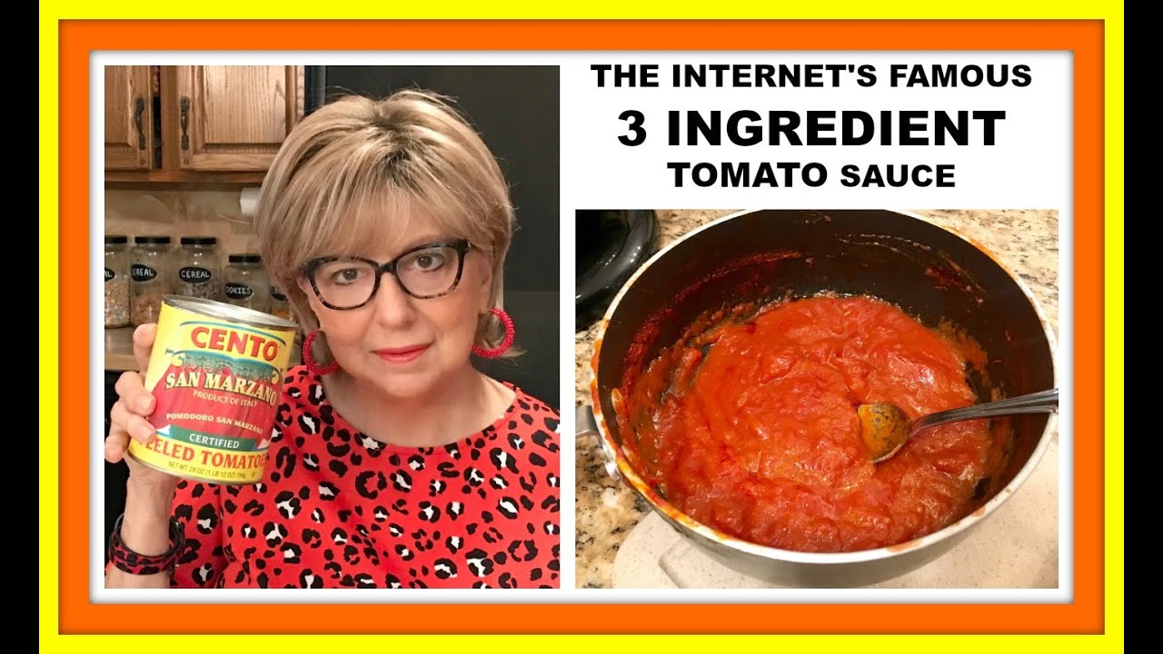 Italian Cookbook Author Marcella Hazan's famous 3 INGREDIENT TOMATO SAUCE  What's her secret???