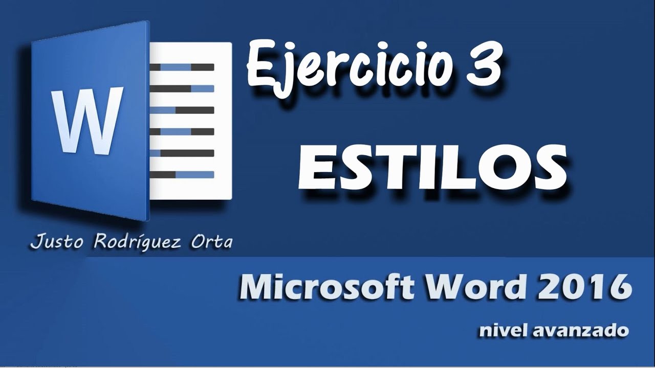 Word Avanzado - Ejercicio 3 - Estilos