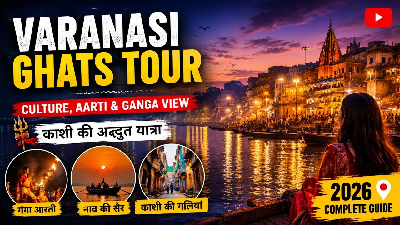Varanasi Ghats Tour 2026 | Culture, Aarti & River Ganga Views