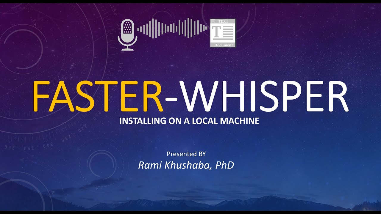 Faster-Whisper: руководство по установке для начинающих