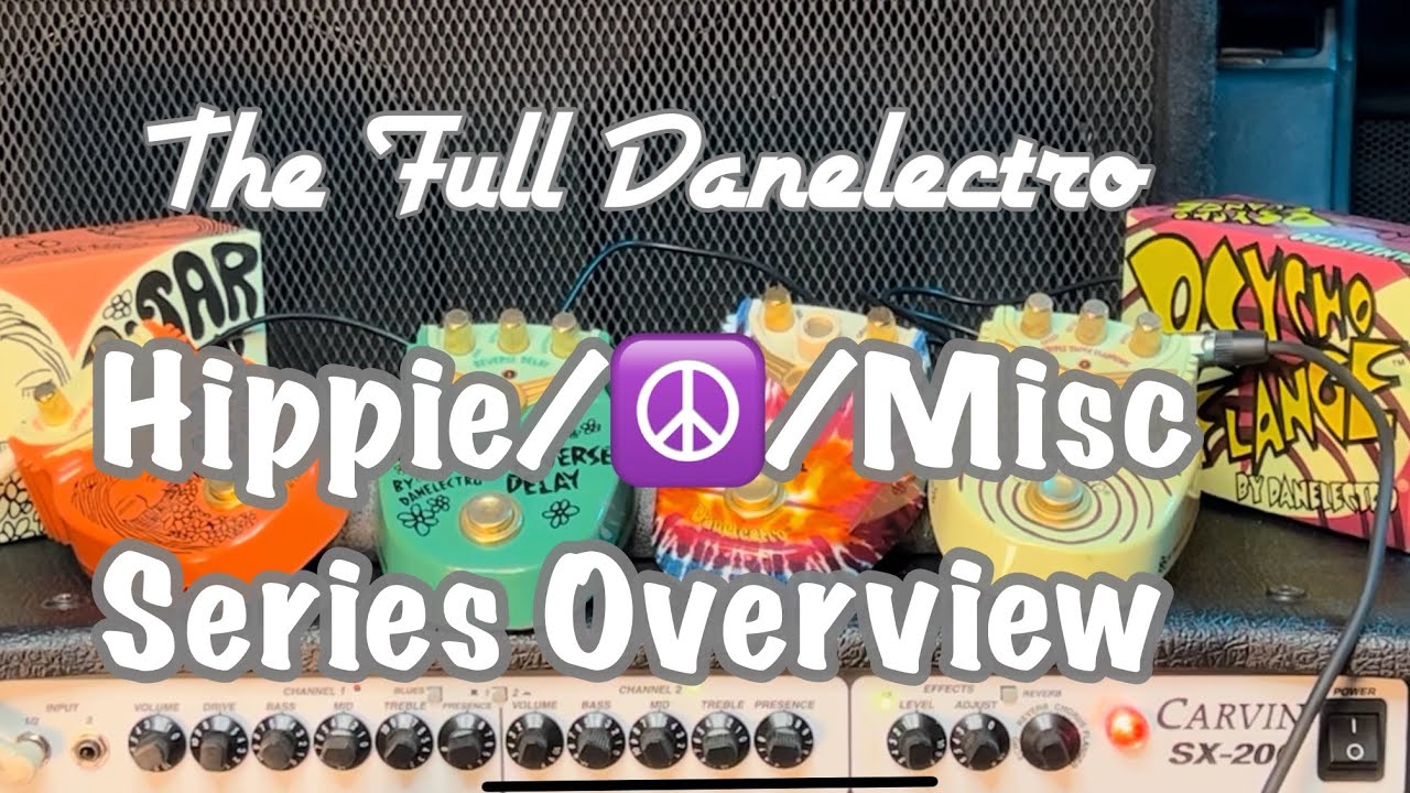 The FULL Danelectro Hippie/Peace/Misc Series Overview. The most $$ least usable series ever?