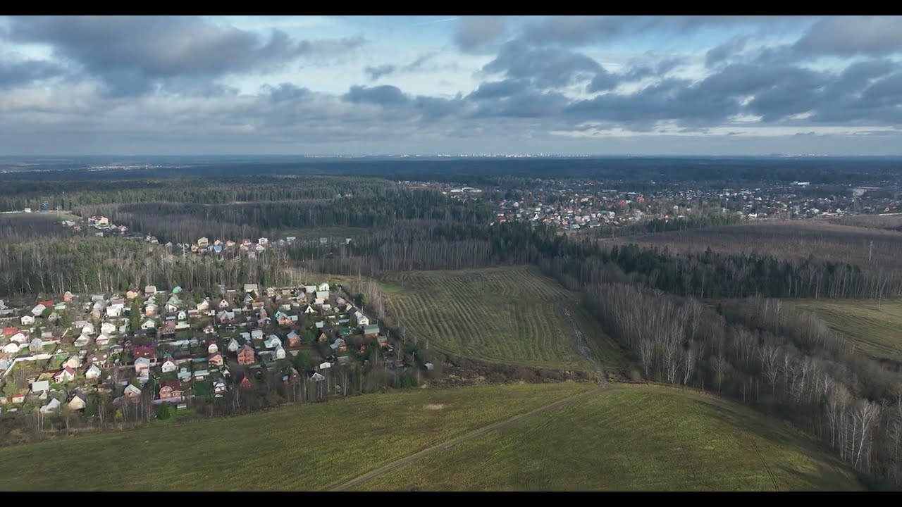 Осеннее Подмосковье 2025, поле у поселка Снегири