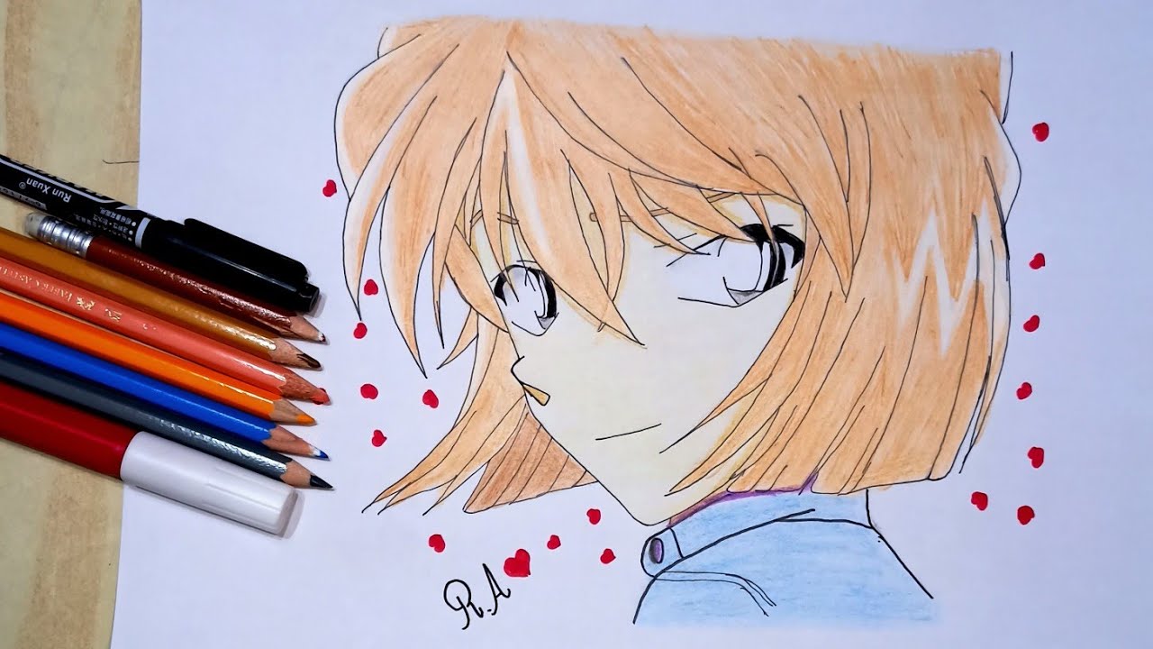 رسم هيبارا من انمي المحقق كونان ⁦❤️⁩⁦❤️⁩