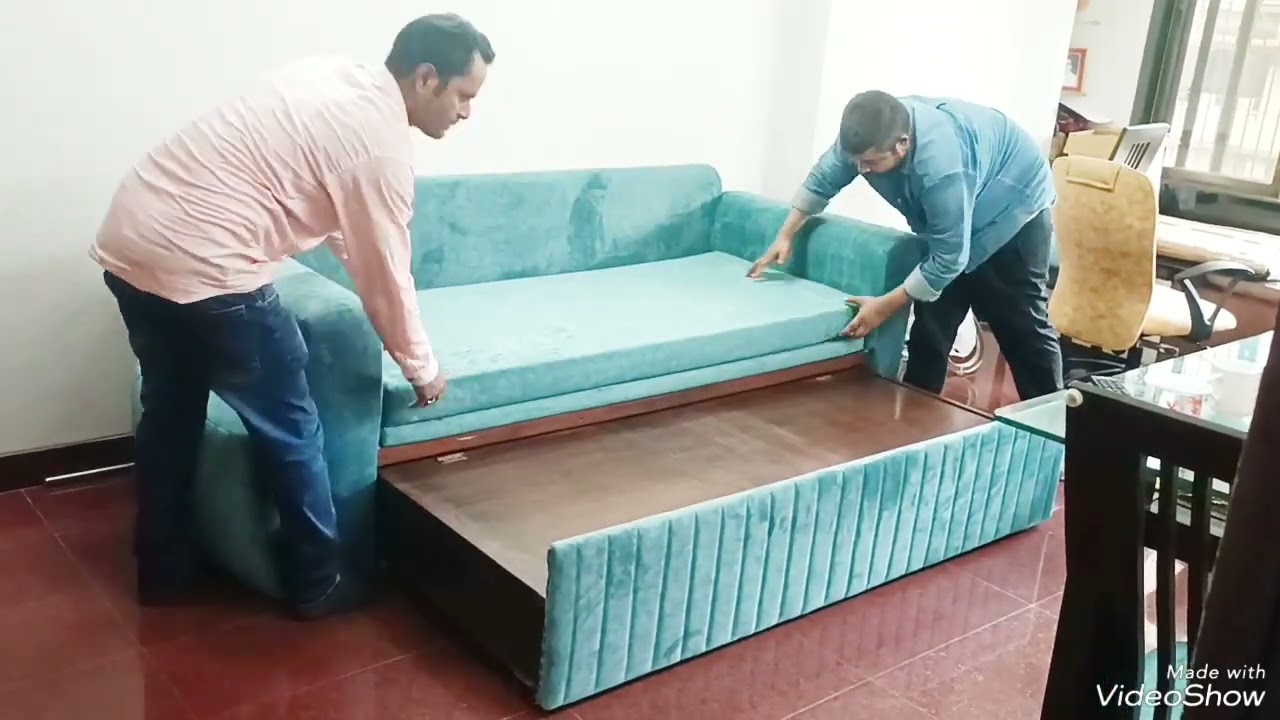 Customized beautiful 3 Seater Sofa Come Bed With Storage 6 by 5