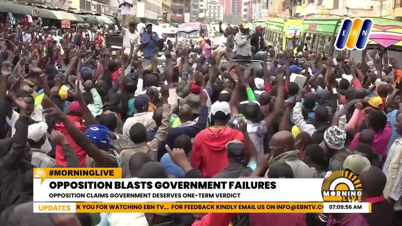 Gachagua Leads Opposition Rallies in Starehe, Says Ruto Govt Should Be One-Term