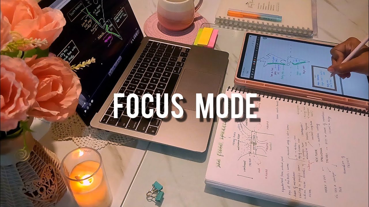 3 Hour Night Study With Me | Focus Mode + Rain sound| 50-10 pomodoro | upsc aspirant  