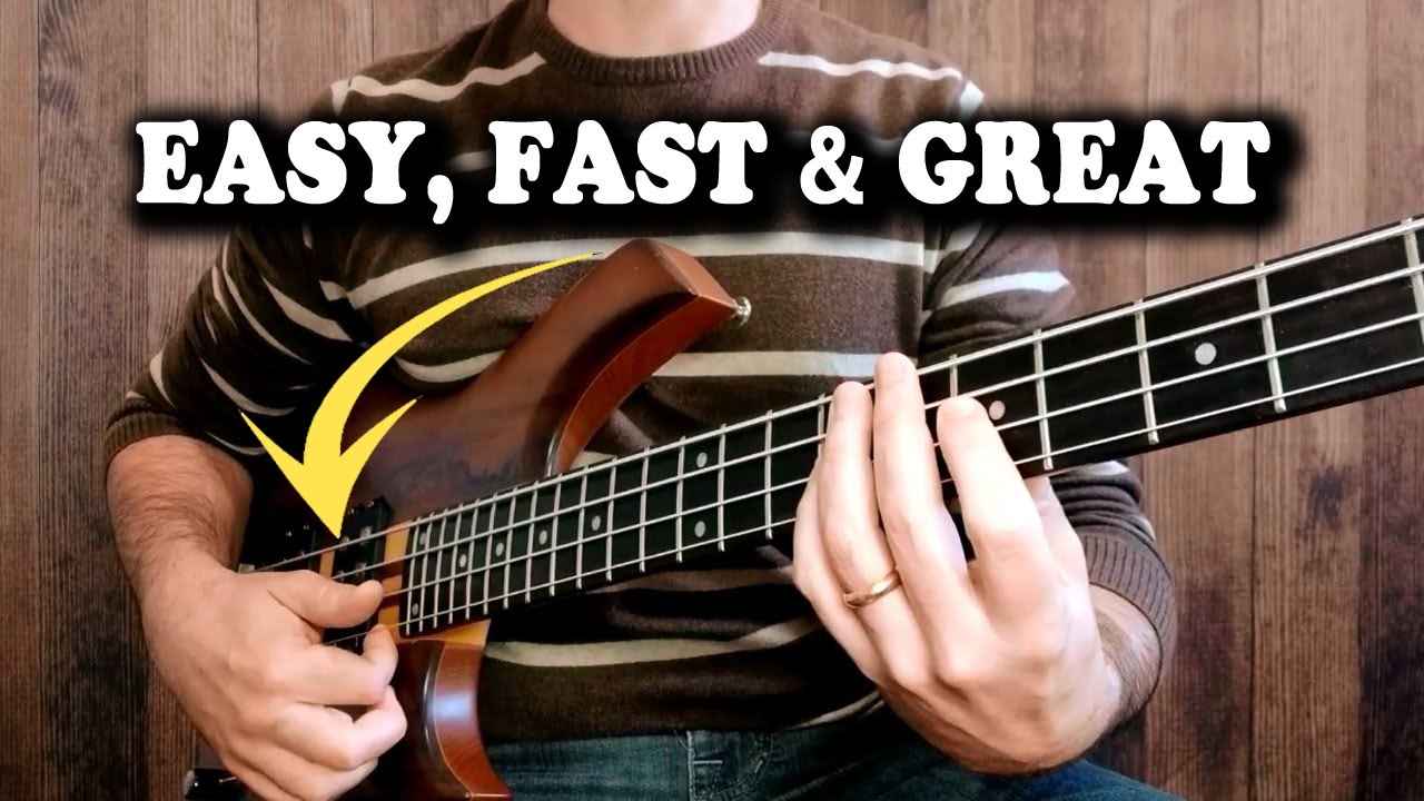 EASY & FAST SLAP TRICK FOR BEGINNERS (Slap Bass Lesson)