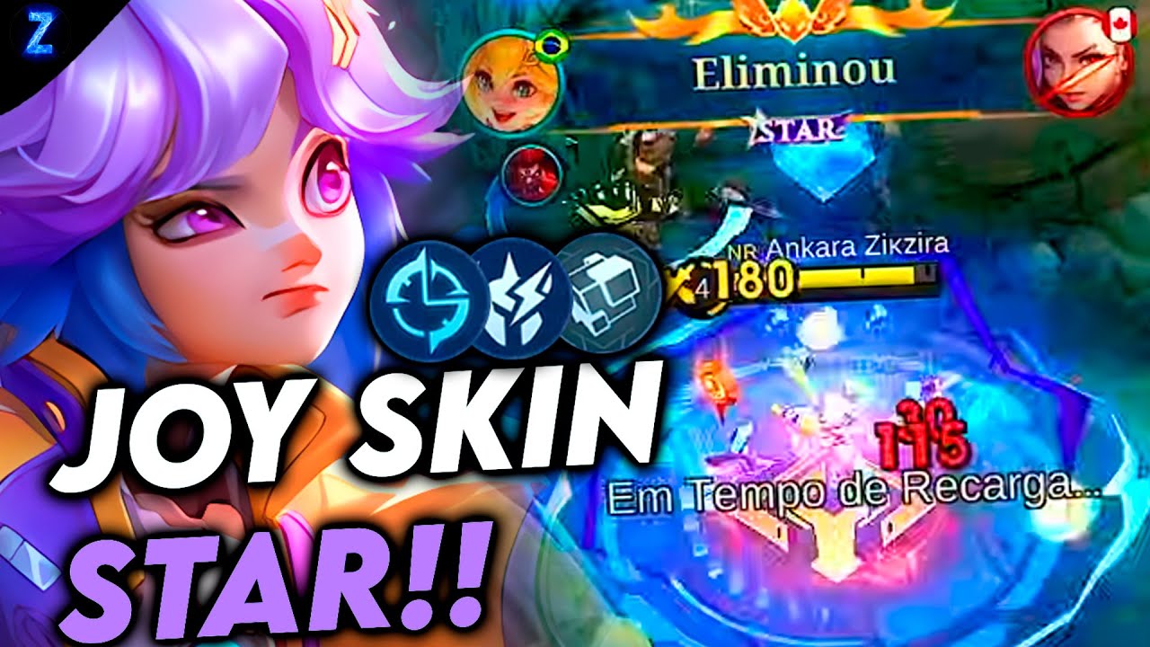 NOVA SKIN DA JOY MEMBRO ESTRELA - JOY GAMEPLAY | Mobile Legends