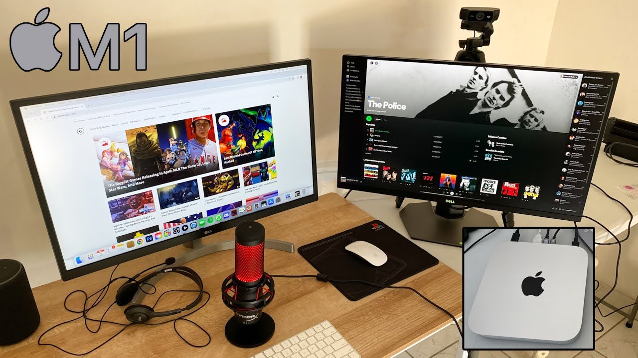 Montei um SETUP completo com um MAC MINI M1 - Edição de vídeo e streaming