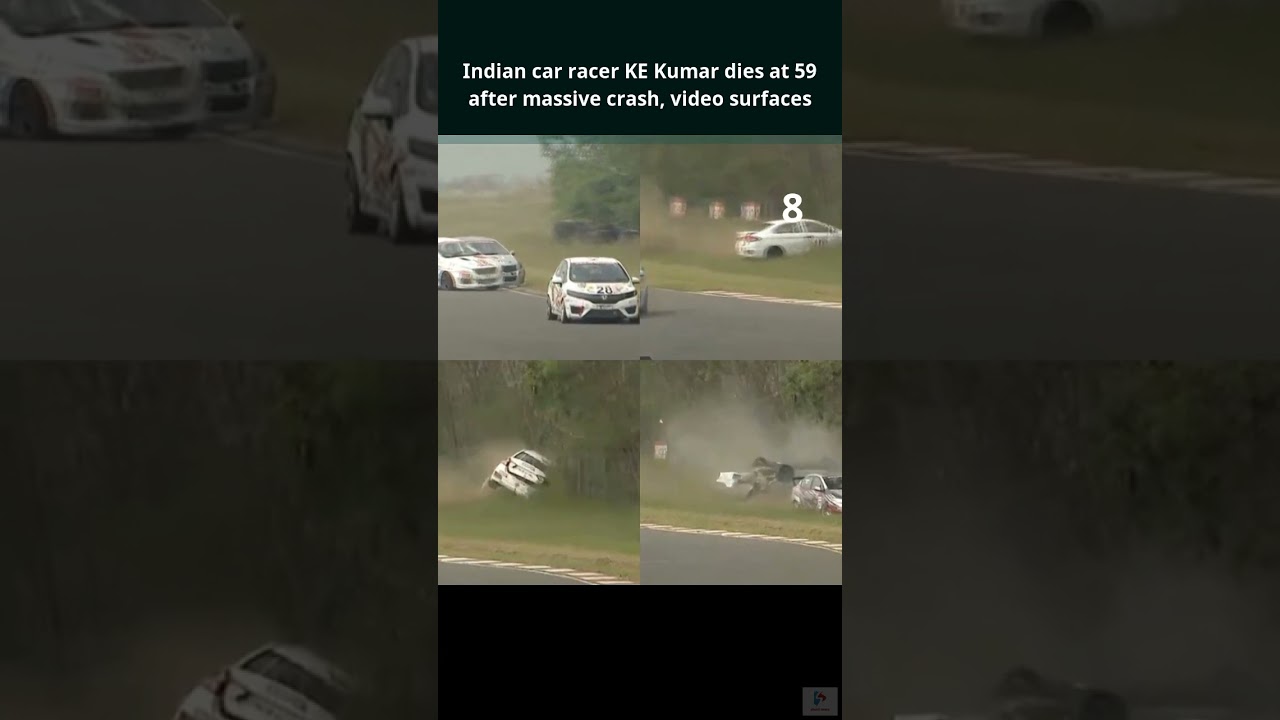 Indian car racer KE Kumar dies at 59 after massive crash, video surfaces