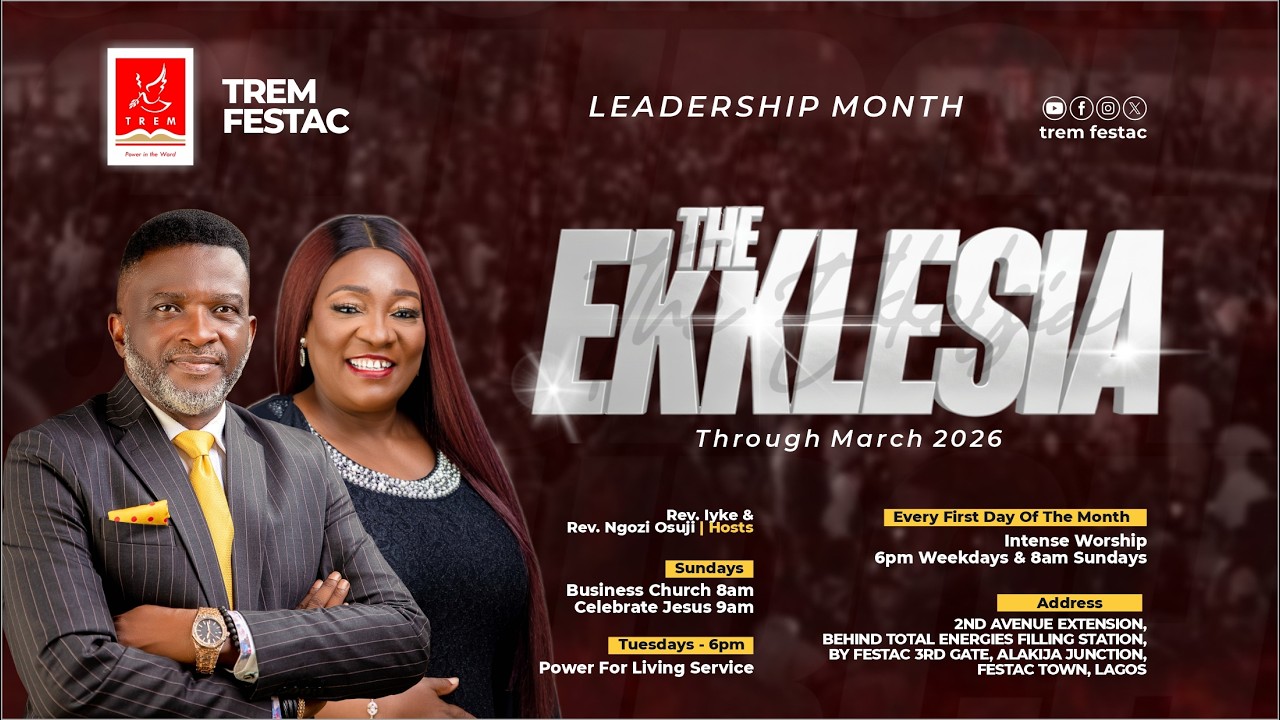 The Ekklesia: Celebrate Jesus Service with Rev. Iyke Osuji | Sunday 08 March 2026