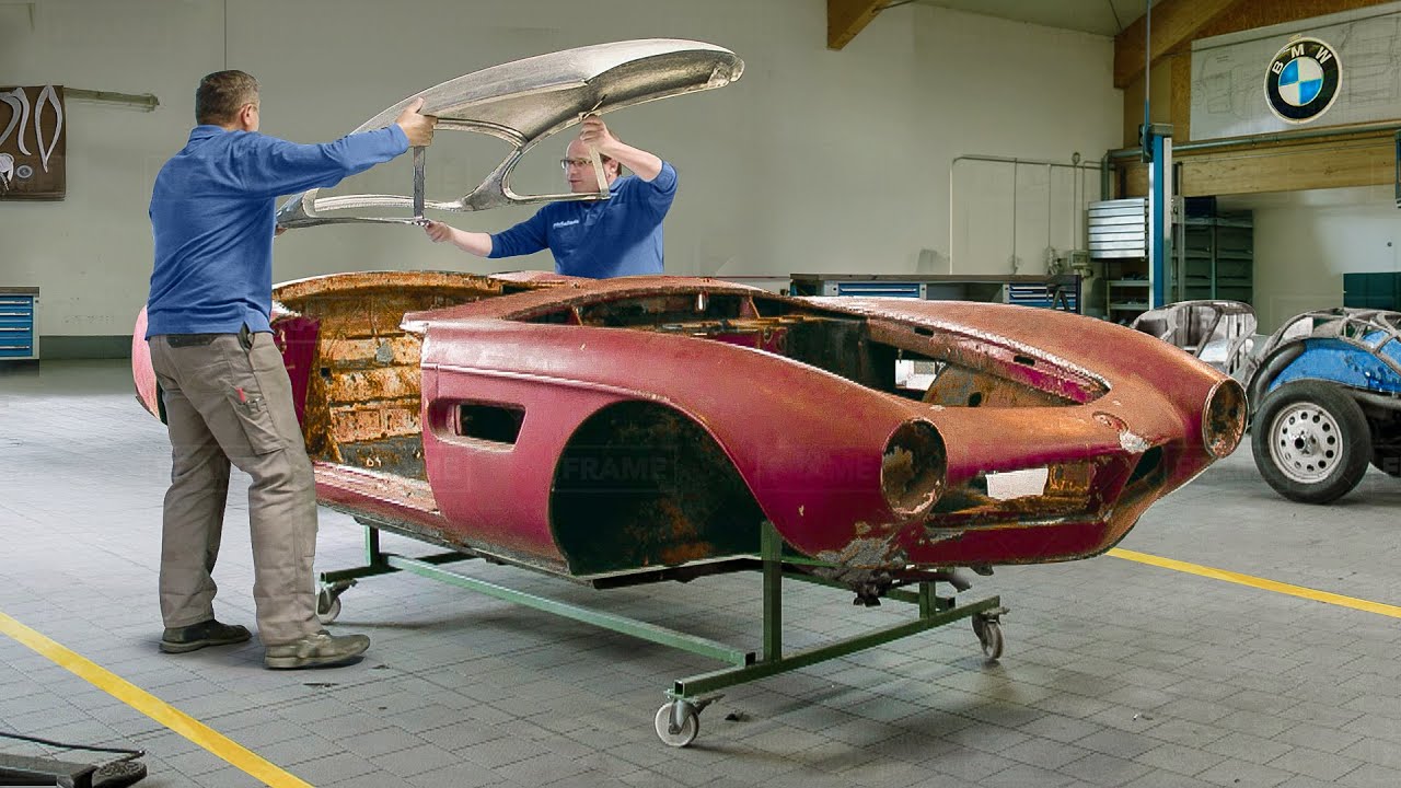 How Skilled BMW Workers Restore a 50 Year Old Rusty BMW From Scratch